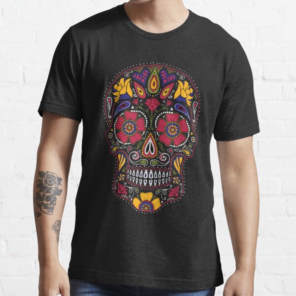 Day of the Dead Sugar Skull Dark Summer 3D Printed T Shirt Men Casual Male tshirt Clown Short Sleeve Funny T Shirts: M