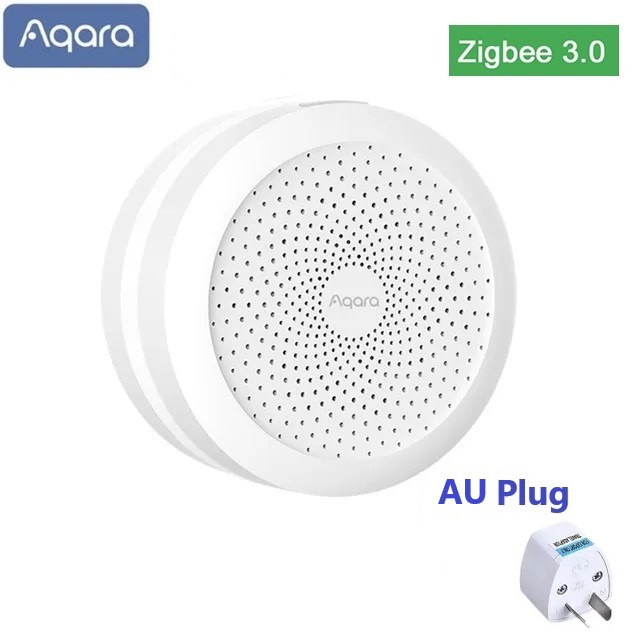 Aqara Hub M1S Gateway Kits de hogar inteligente Zigbee sensores de movimiento de puerta de temperatura Sensor de humo funciona con la aplicación Mi Home Homekit: Azul cielo