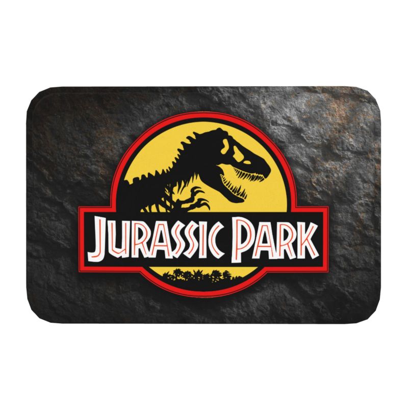 Jurassic Park Dinosaur Print Front Door Floor Entrance Mats Indoor Kitchen Bath Doormat Bedroom Carpet Rug: light green