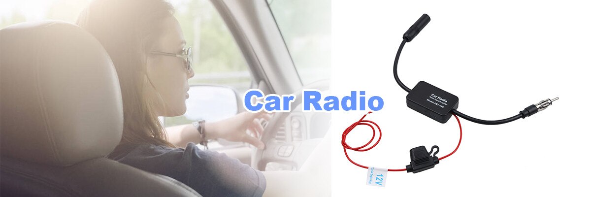 Radio Signal Amplifier Auto Car Aerials FM Signal Amplifier 12V Car Antenna Booster For Marine Car Vehicle Boat 330mm