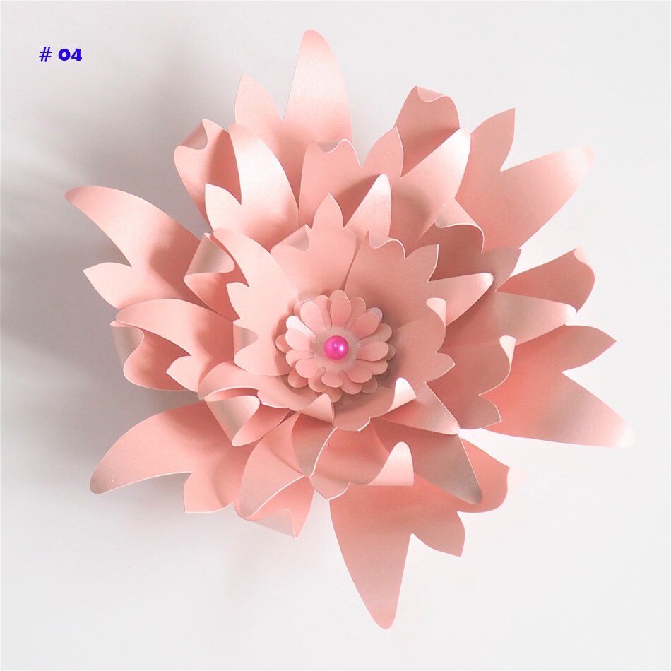 20CM Thick Cardstock Rose DIY Paper Flowers For Wedding & Event Backdrops Decorations Baby Nursery Wall Decor Video Tutorials