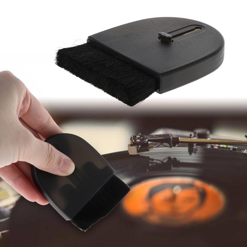 3-in-1 Schallplatten-Reinigungsset – Samtbürste, Stylus-Reiniger & Staubentferner, Antistatisch