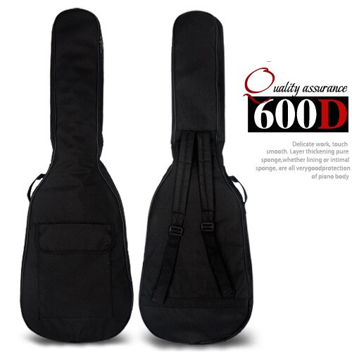 Oxford Fabric Electric Guitar Gig Bag Double Straps Pad 5mm Cotton Thickening Soft Bag Cover Waterproof Backpack