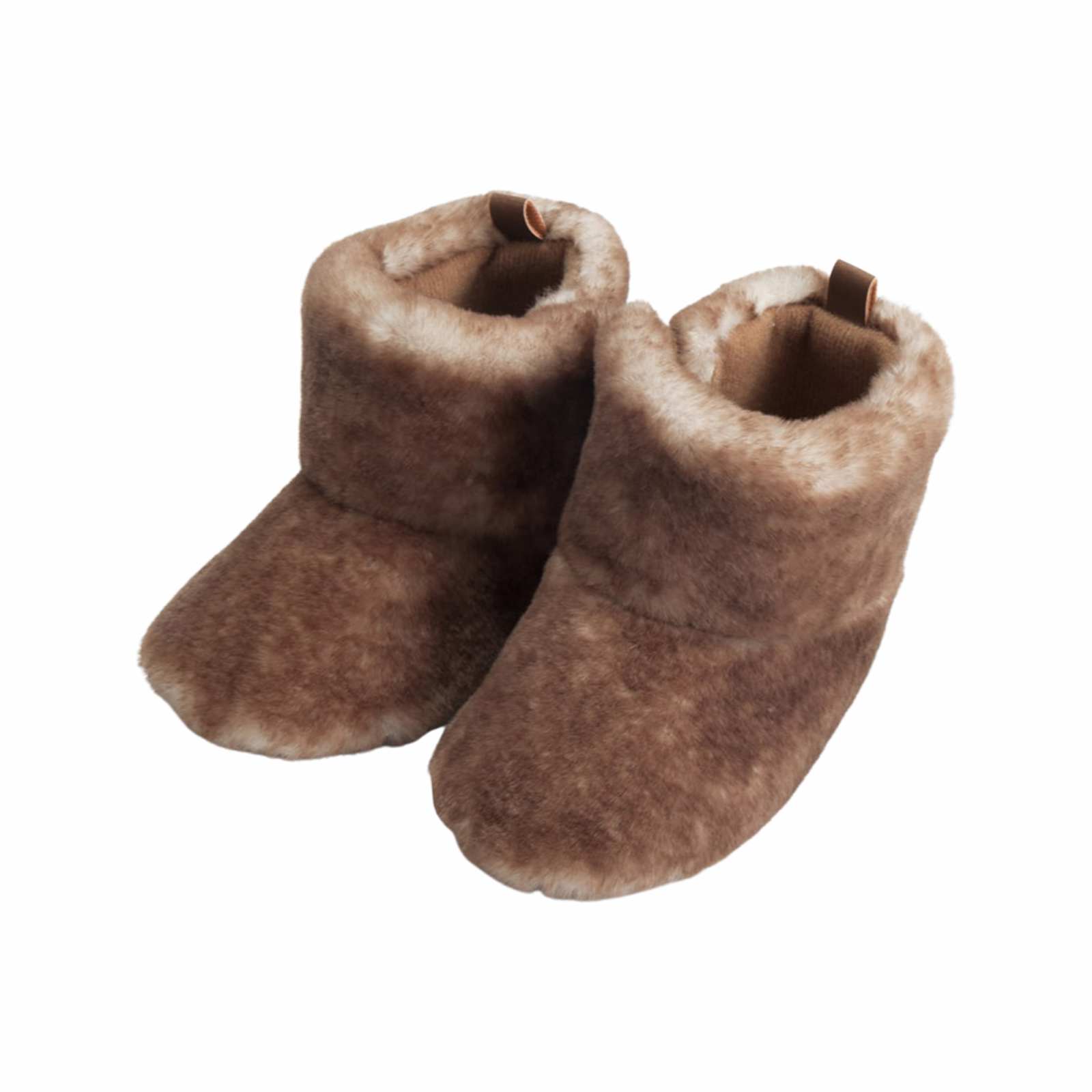 Winter Baby Laarzen Voor Meisjes Jongens Fuzzy Babyschoenen Effen Kleur Anti-Slip Zool Dikke Warme Schoenen Midden buis Snowboots: Bruin / 0-6 months