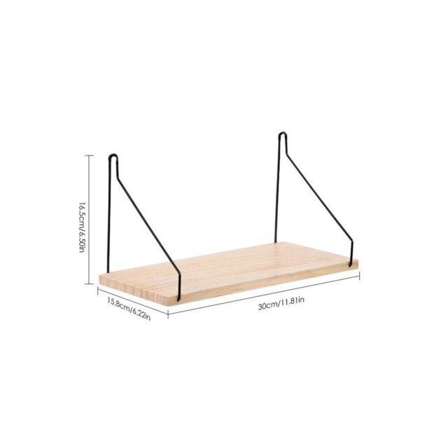 Grid Wall Mounted Hanging Home Bedroom Display Hook Flower stand Shelf Hexagonal 3 layers Iron Rack Organizer Art: F Type  S