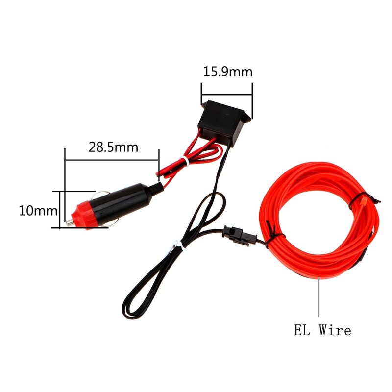 EL fil voiture intérieur lumières ambiant LED Flex Rgb bande Auto Flexible atmosphère Neno Tube doux USB lampe éclairage corde bande lumière