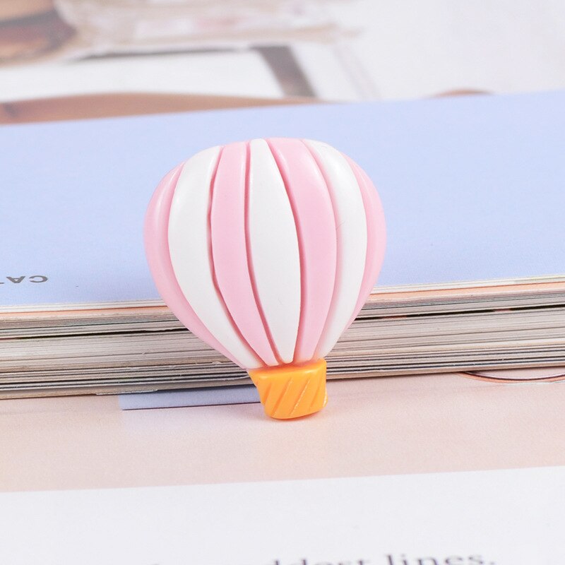 10 pz/lotto Colorful Mini Hot Air Balloon Autoadesivi del Frigorifero Della Resina di Flatback Cabochons Scrapbook FAI DA TE accessori Del Telefono Dei Capelli 22 millimetri