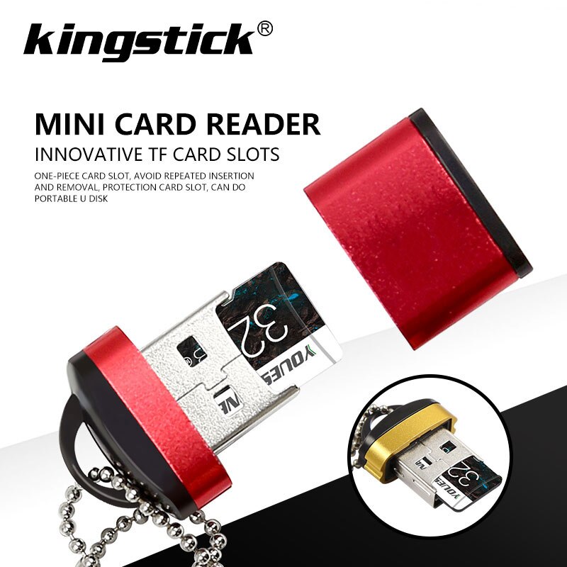 Usb sd kortlæser usb 2.0 lille kortlæser højhastigheds hukommelseskortlæser til bærbar tilbehør tilbehør ordinateur bærbar