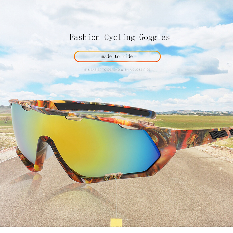 2022 Kleurrijke Fietsen Eyewear Fietsen Winddicht Bril Outdoor Sport Mtb Fiets Zonnebril Goggles Voor Mannen Vrouwen