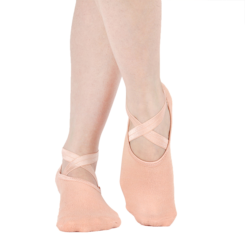 Yoga Sokken voor Extra Grip Yoga Sokken Ballet Cross Bandjes Backless Pilates Sokken Professionele Antislip Sport Voet Boot sokken