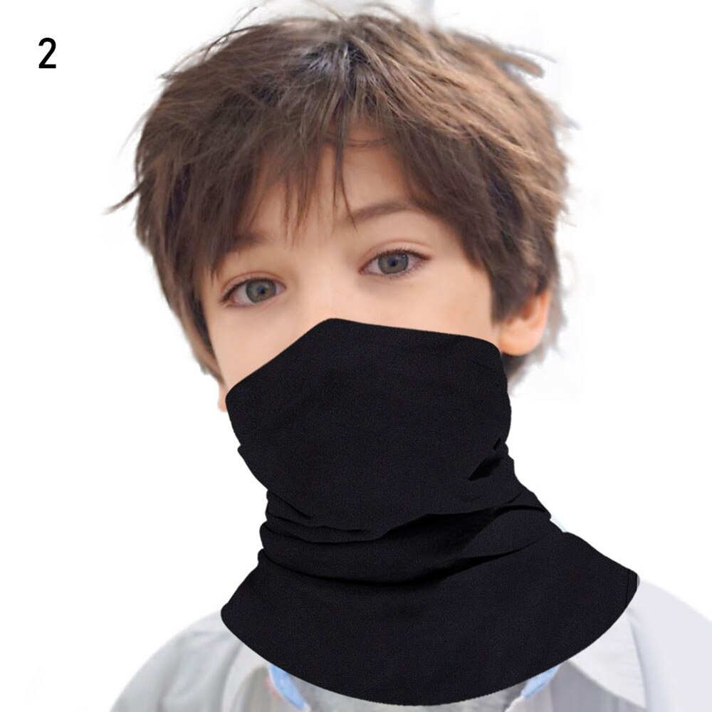 Elastiske halve ansigt tørklæder børn hoved ansigt hals gamacher rør bandana tørklæde støvtæt bandana udendørs camping cykeltilbehør: 2