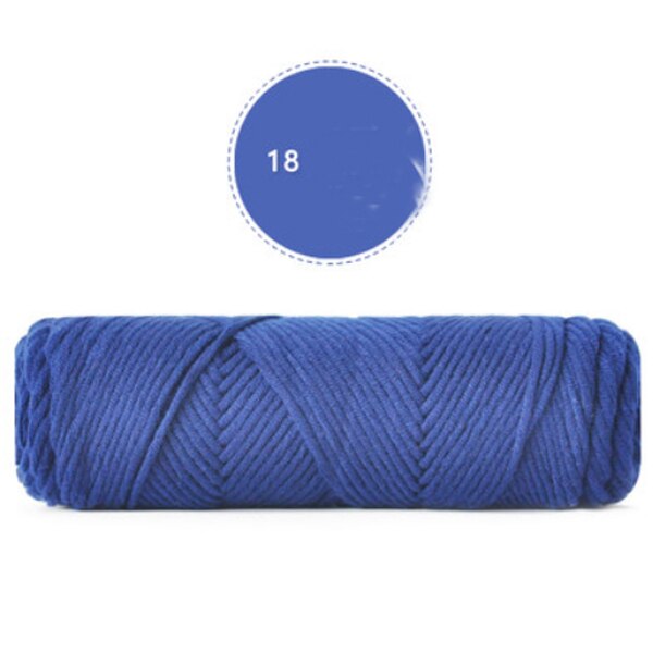 Hilo grueso de algodón suave y seda Natural para tejer bufandas para amantes, jerséis, tejer ganchillo de lana, hilo de tejer 100g/pzs: 18