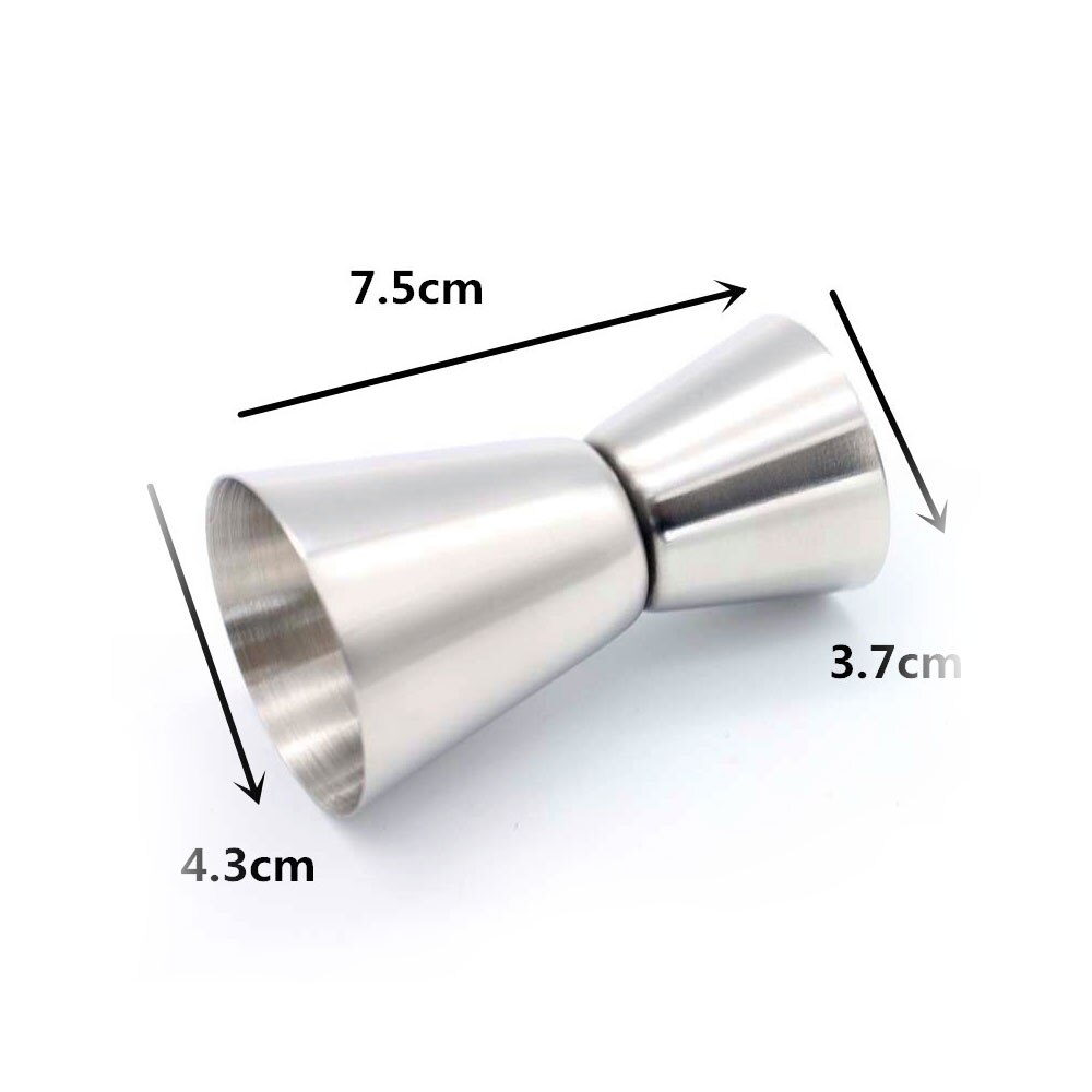 1PCS 15/30ml Measure Cup Jigger Single Double Shot Short Cup Tool Single Double Shot Cocktail Wine Measure Cups