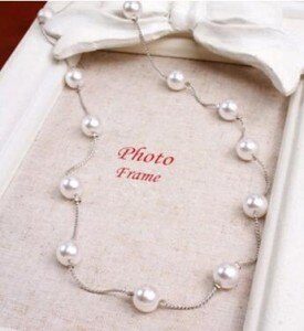 Monili delle donne collier Catena Imitazione Della Catena Della Perla e Collana di Gioielli Da Sposa Da Sposa Bianco Della Collana degli uomini & delle Donne regalo Nec: Default Title
