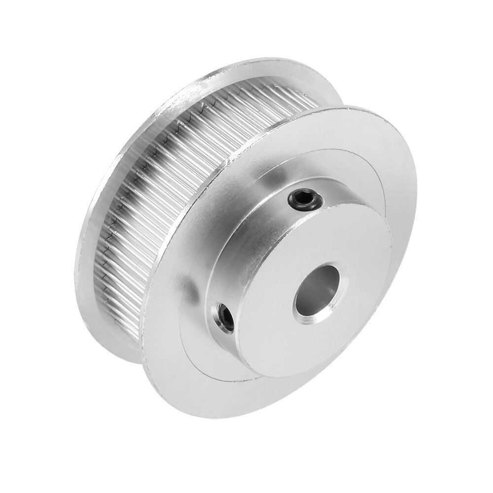 Uxcell GT2 Katrol 60 Tanden 8mm Boring Timing Riemschijf Wiel Aluminium voor 6mm Timing riem 3D Printer CNC 43x16mm