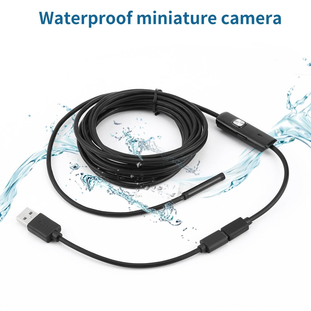 6 Led 5.5Mm Lens Endoscoop Waterdichte Inspectie Borescope Voor Android Focus Camera Lens Usb-kabel Waterdichte Endoscoop