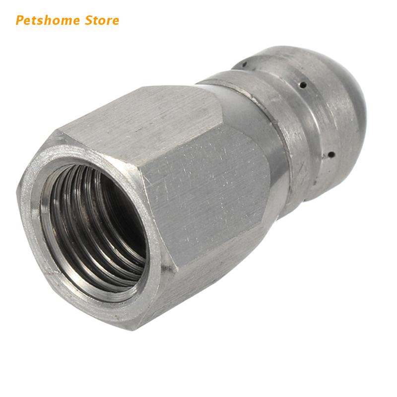 Stainless Steel Pressure Washer Jet Nozzle Bsp Female Rotary Sewer Cleaning Nozzle Pipe Drain Wash Head Tools: 5