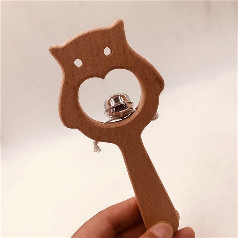 Wood Teether Teether Charms for Teething Necklace Grade Wooden Natural Animal Owl Made Baby 8~13 Years,>14y: Default Title