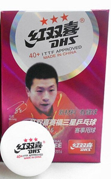 6 Stks/doos Top Brand Materiaal Pingpong Bal Met Naad 40 + Acetaat Fiber Ping Pong Ballen Officiële pingpong Bal: Default Title