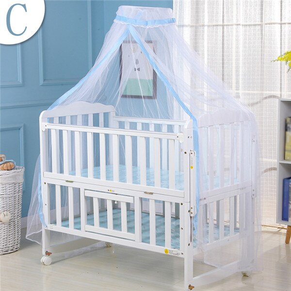 Baby Bed Mosquito Net Summer Protect Cradle Hung Dome Toddler Newborn Infant Bedding Tents Princess Mesh Kids Portable Crib: C