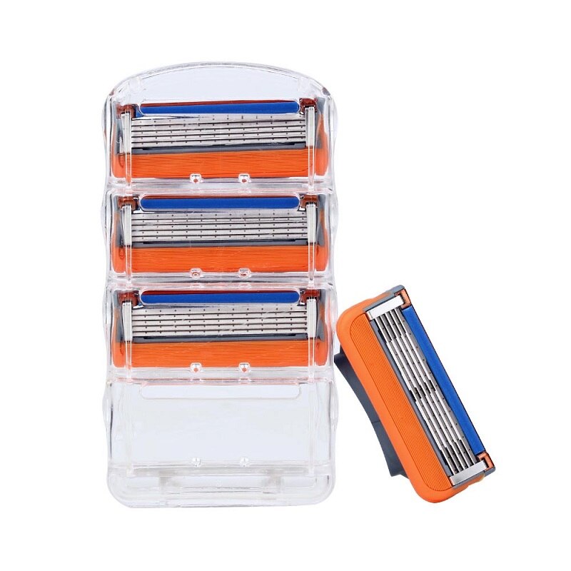 GGL8pcs/Lot Professionele 5 Lagen Scheren Scheermesjes Compatibel Voor Mannen Gezichtsverzorging: Default Title