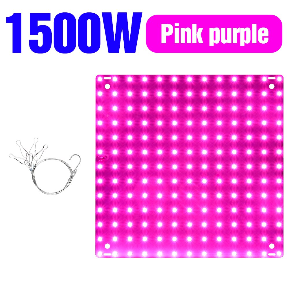 Led Grow Light Led Phytolamp Volledige Spectrum Lamp Plant Groei Hydrocultuur Planten Zaad Bloem Grow Box 1000W 2000W quantum Board: C-1500W-Pink / US Plug