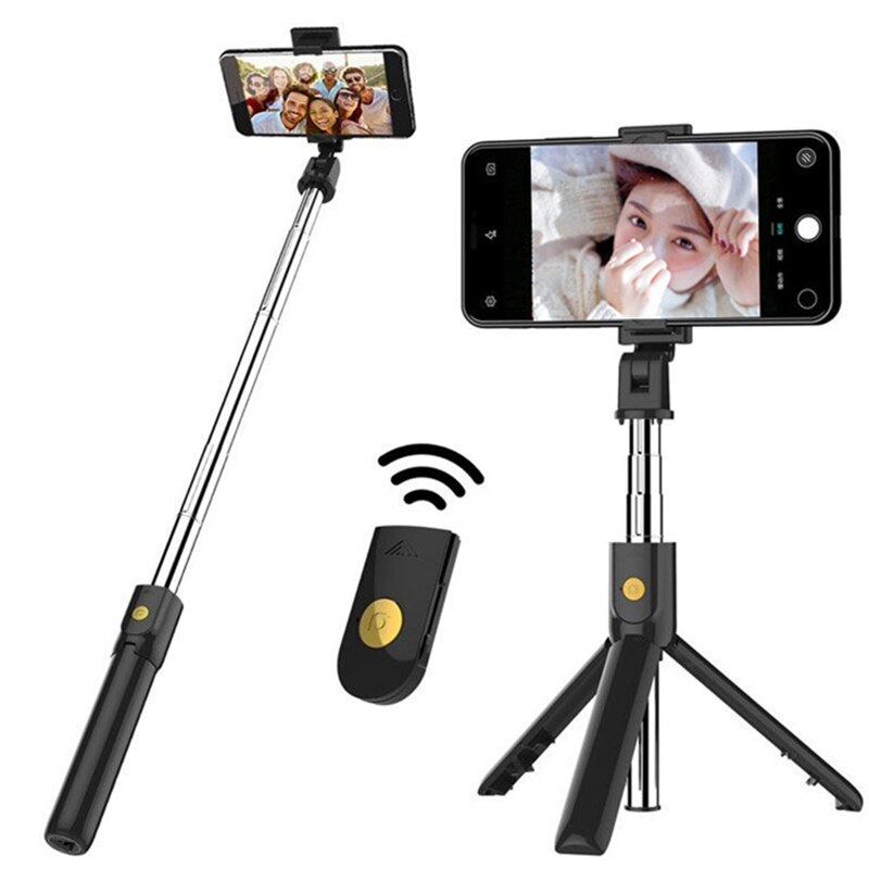 3 In 1 Selfie Stok Telefoon Statief Uitschuifbare Monopod Met Bluetooth Afstandsbediening Voor Smartphone Selfie Stok
