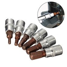 1Pc 1/4 Inch Drive Hex Bit Sockets Set Inbussleutel Ratchet Drive Adapter Dopsleutel Auto Handgereedschap H3 h4 H5 H6 H7 H8 Hand Tool