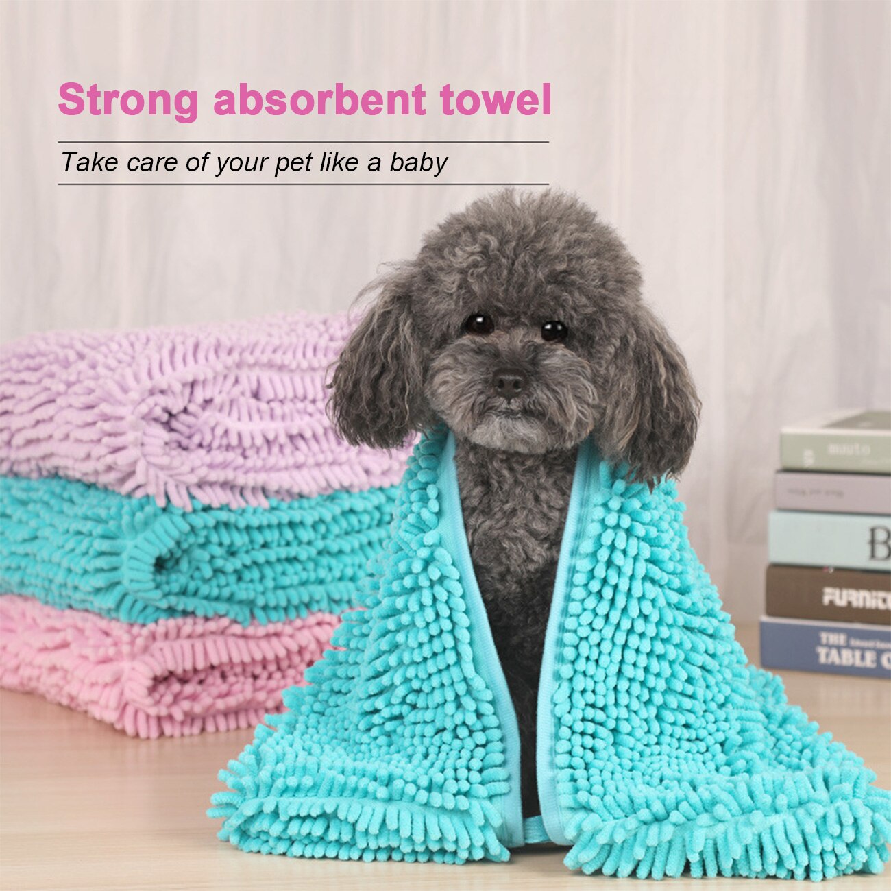 Quick Dry Pet Towel - Ultra Absorbent - Washable - for Dogs & Cats - Thick Microfiber