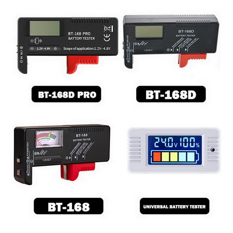 BT-168 pro 168D tester digitale della capacità della batteria tester universale della batteria tester della capacità della batteria strumento di test della batteria domestica