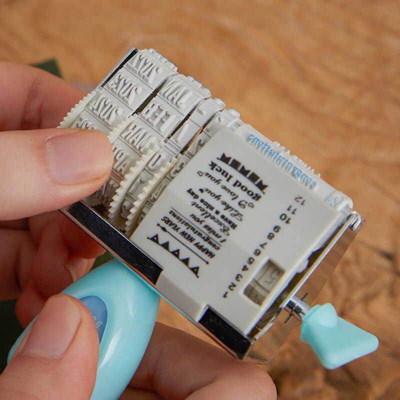 Retro date Year Month Day Number Blessings Decoration stamp Roller stamps for scrapbooking stationery DIY craft standard seal