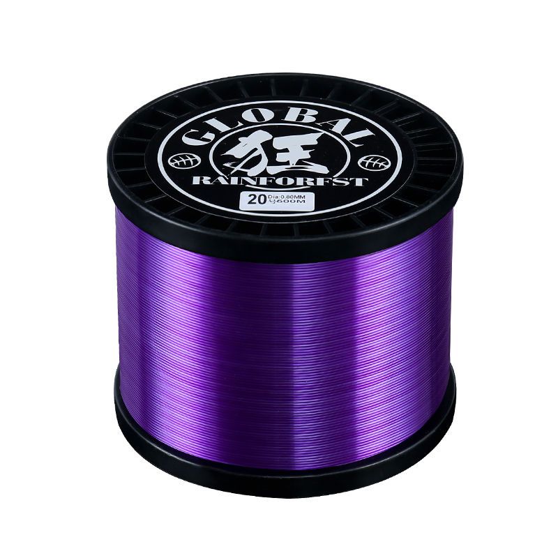 500m Sturgeon Fishing Line Super Thickened Large Anchor Fishing Line Sea Rod Sports Ocean Boat Fishing Mainline Sea Fishlines: PURPLE / 8.0