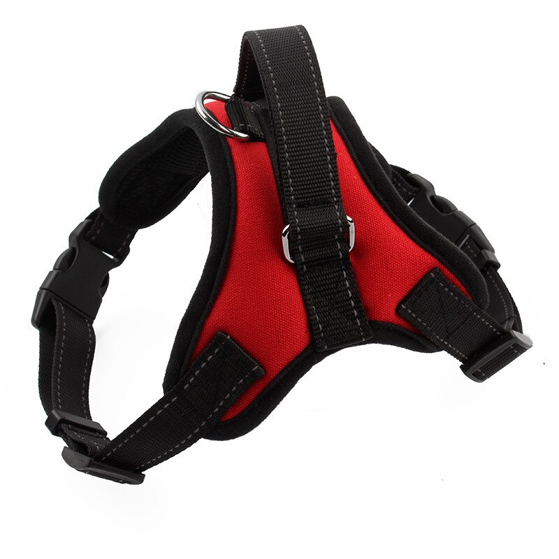 Dog Harness for Large Dogs Breast Strap Gradient Color Double Breathable Mesh Reflective Chest Back Factory: RD / M