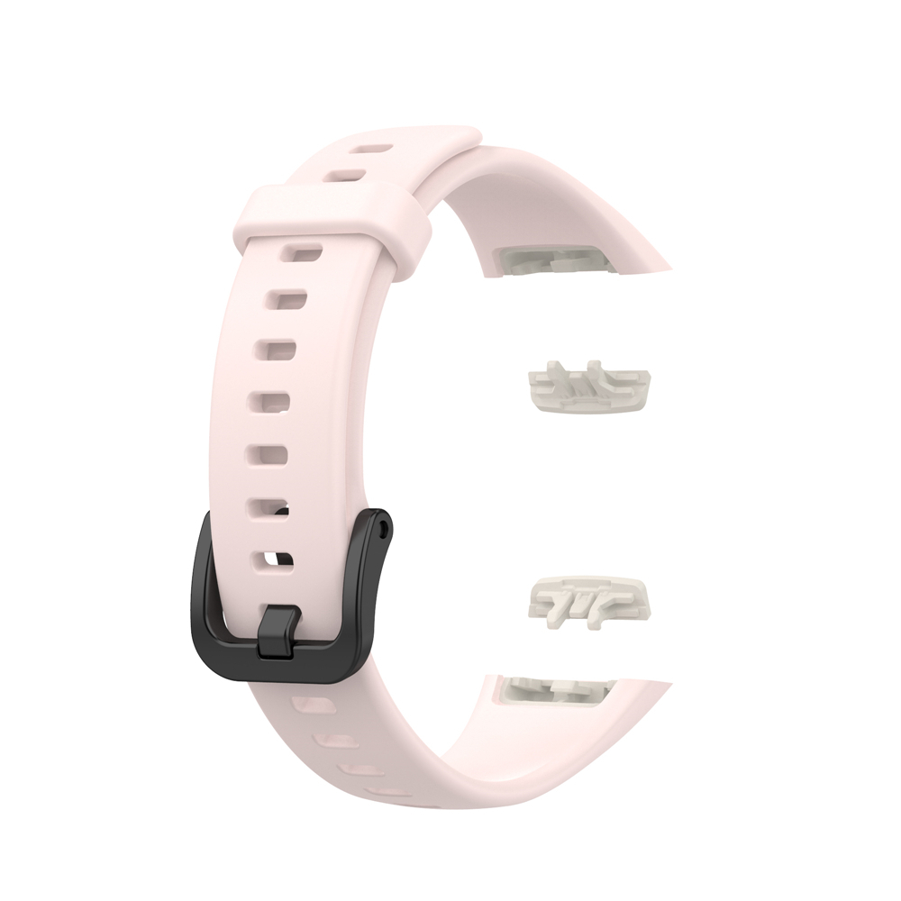 Bracelet de montre Sport en Silicone pour Huawei Honor Band 6 7 Bracelet de montre intelligente remplacement Original pour Huawei Band 6 7 Bracelet: Argent blanc
