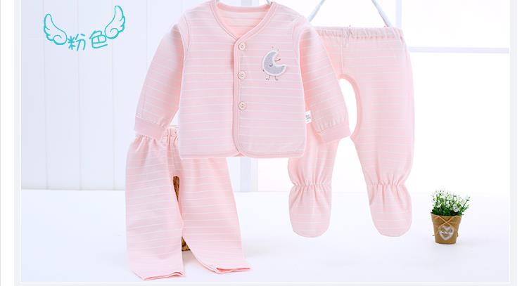 Baby schattig comfortabel katoenen ondergoed set: Paars / Pasgeboren