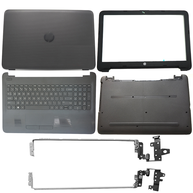 Laptop LCD Back Cover/Front Bezel/Hinges/Palmrest/Bottom Case For HP 15-AY 15-BA 15-BD Series 859511-001 Black 855027-001