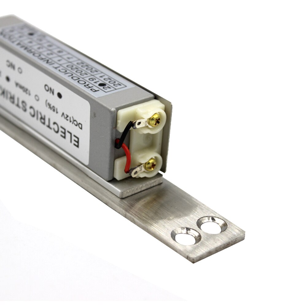 Cerradura de puerta de golpe eléctrico Fail Secure Fail Safe NO NC cerradura de puerta de golpe eléctrico DC12V panel largo puerto Dual