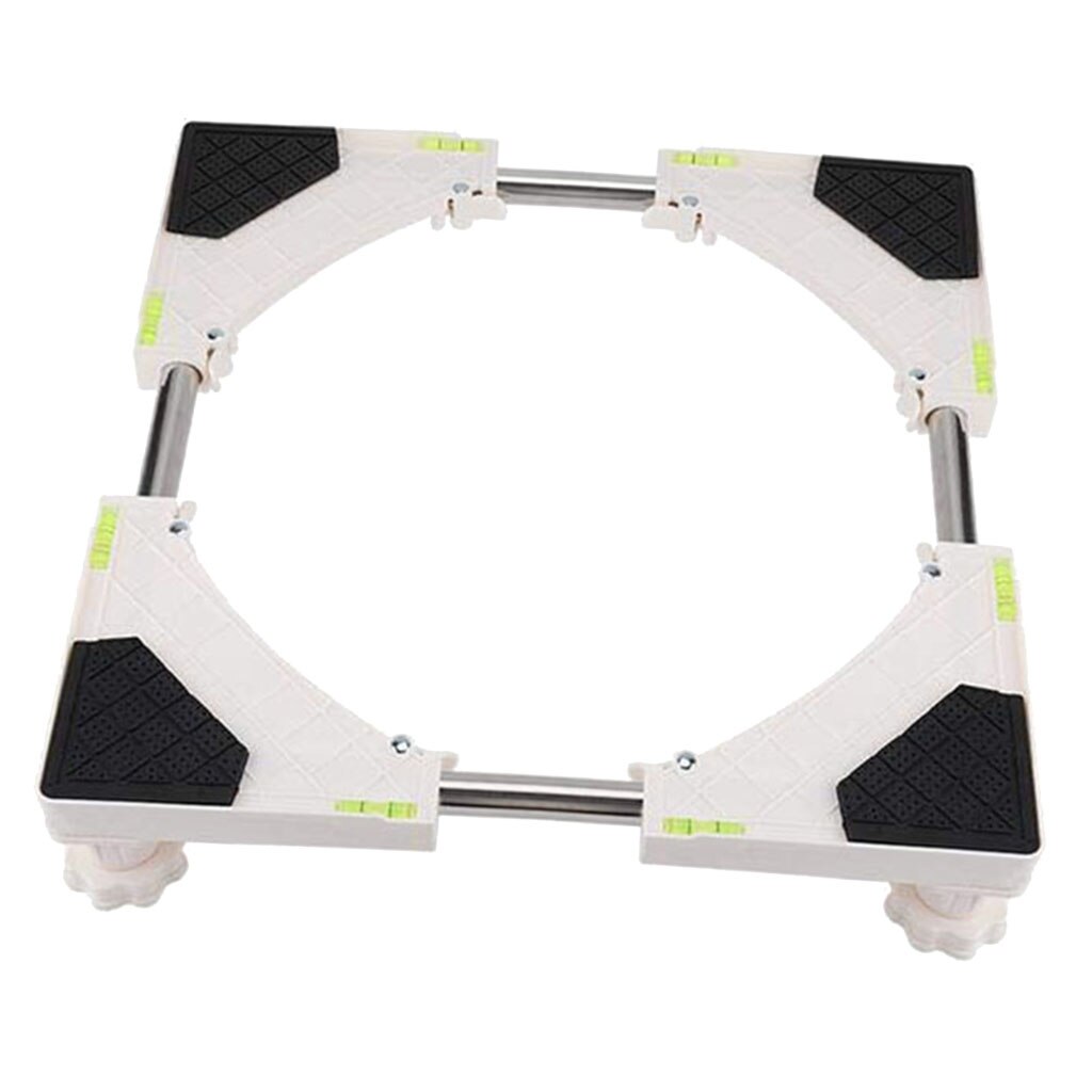 4 Feet Movable Base Stand Washing Machine Refrigerator Fridge Floor Stand Holder Multi-functional Storage Shelf