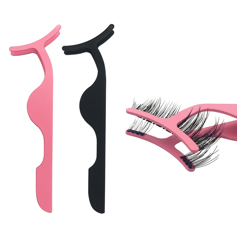 Valse Wimpers Extension Applicator Rvs Magnetische Wimpers Curler Pincet Clip Klem Makeup Beauty Tools