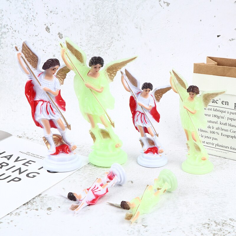 1 Pc Plastic Michael Angel Katholicisme Christendom Standbeeld Home Decor Accessoires