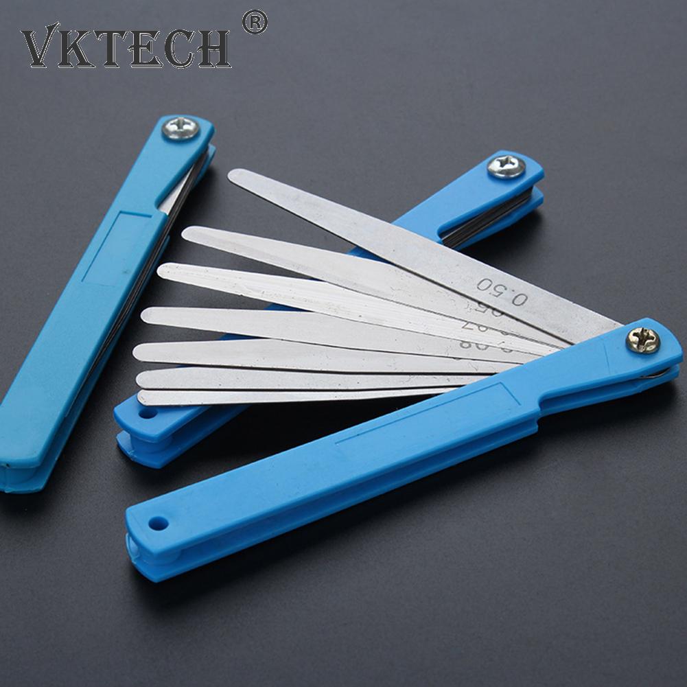 17 Blades Feeler Gauge Metric Thickness Gauge Set Blade Gap Filler Tappet Valve Thickness Measurement Layout Tool Gages Metering