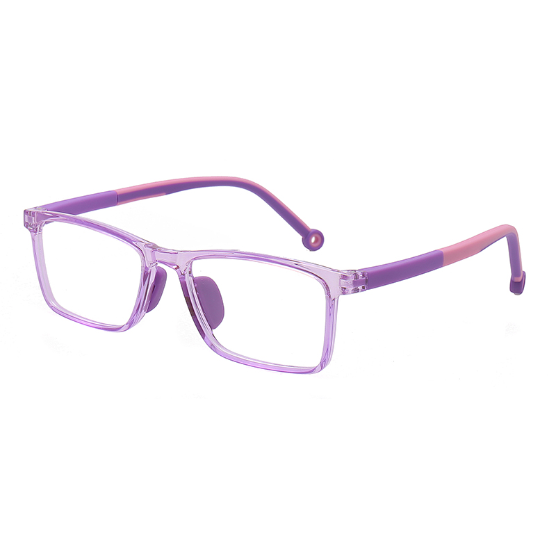 Anti Blue Light Glasses Frame For Children Kids Boy Girl Computer Myopia Eyewear Prescription Optical Eyeglasses SUNNCARI DESIG: purple