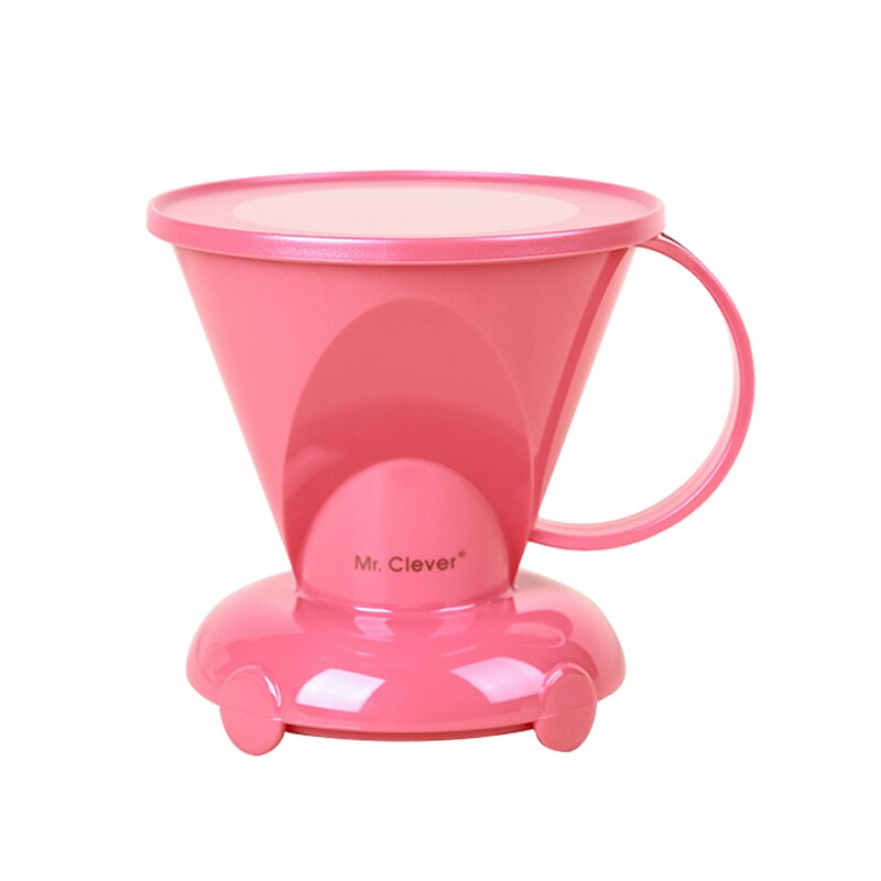 2-4/4-7 Cups Coffee Immersion Dripper Clever Coffee Dripper Reusable for Travel or Home Use /Perfect for Pour Over Coffee: pink S