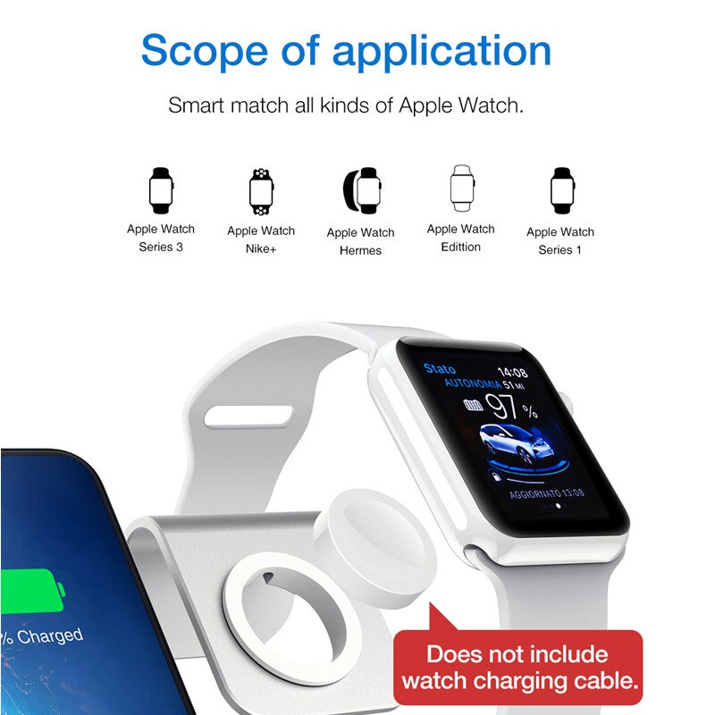 3 in 1 qi draadloze oplader met houder voor airpods smartwatch telefoon tablet desktopstandaard voor iphone ipad samsung xiaomi huawei