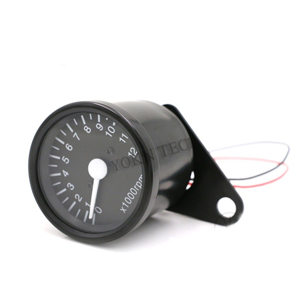 Velocímetro LED para motocicleta, con retroiluminación, tacómetro, odómetro para Moto, color café, Racer, instrumento, tacómetro, accesorios para Moto, Scooter