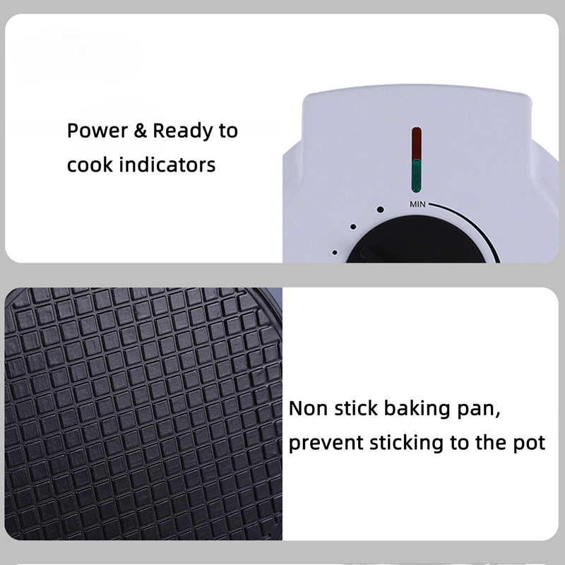 Electric Crispy Egg Roll Maker Omelet Sandwich Iron Crepe Baking Pan Waffle Pancake DIY Ice Cream Cone Machine