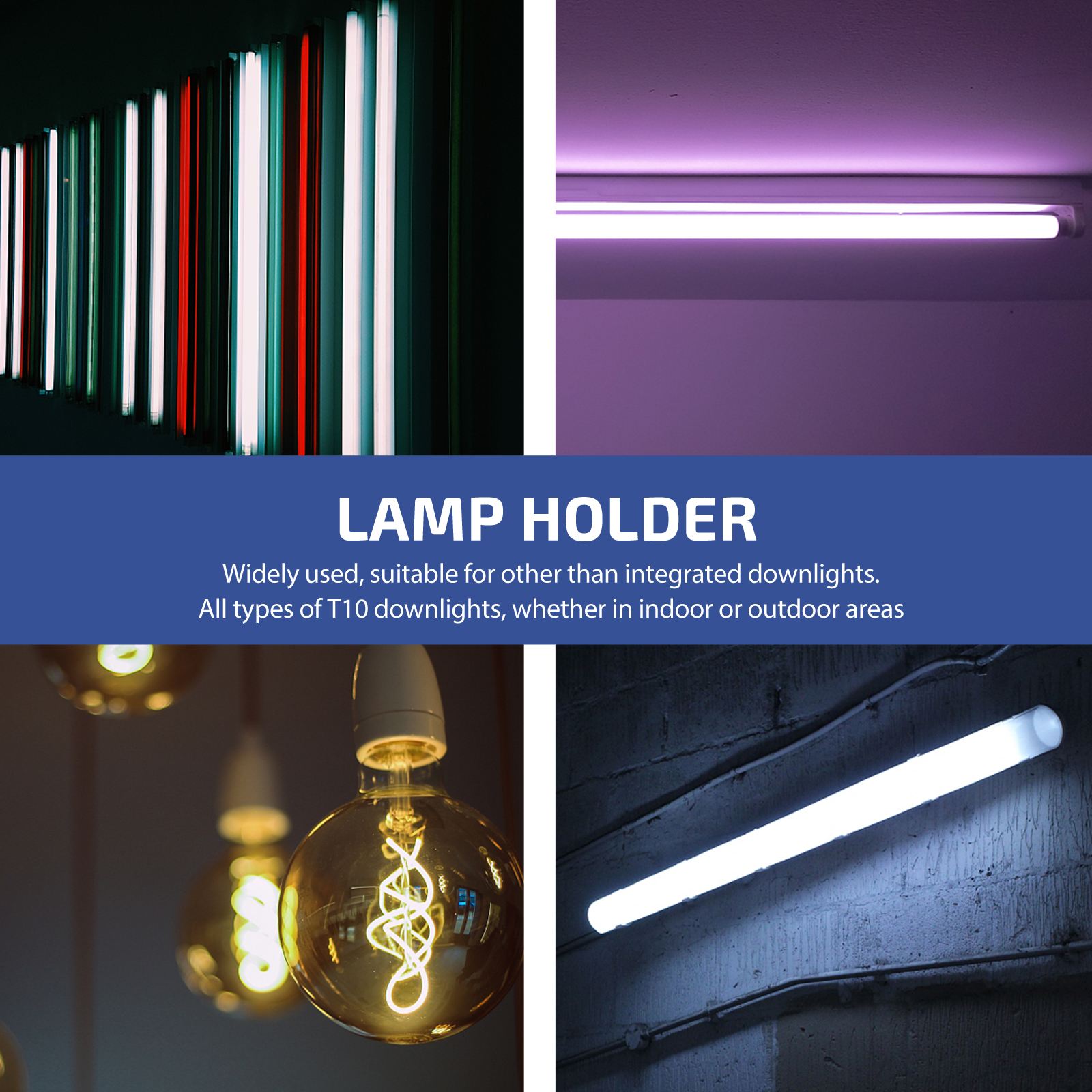 30PCS/Set Spring Terry Clips Stainless Steel U Shape Light Tube Clips For T10 Tube Light Lamp Holders Grip Organizer 13/ 25/32mm