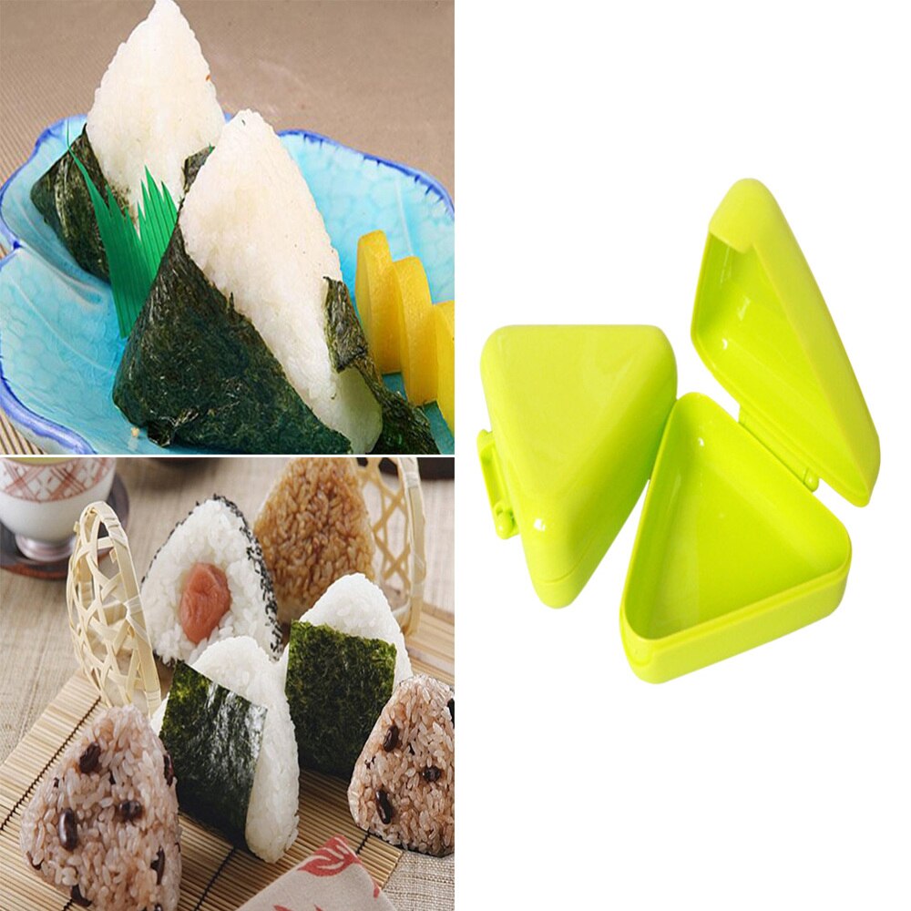 2Pcs Nuttig Driehoek Sushi Mallen Diy Mallen Zeewier Cutter Set Voor Winkel Keuken