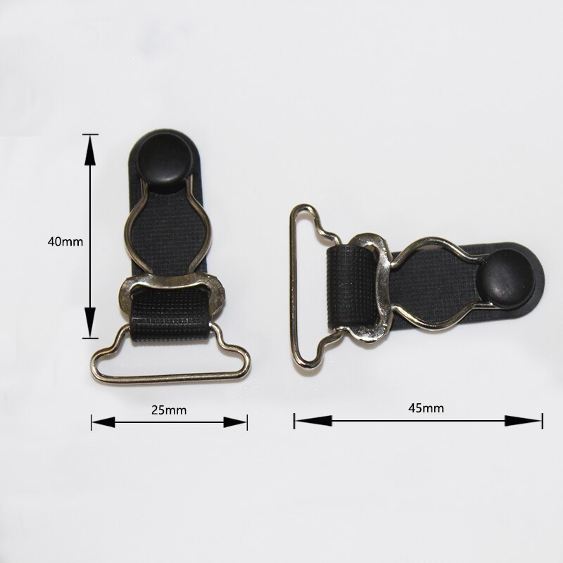 Liguero de pierna para mujer, tirantes altos hasta el muslo, Clips de Metal, arnés de pierna, liguero, accesorios para cinturón, 120 Uds.