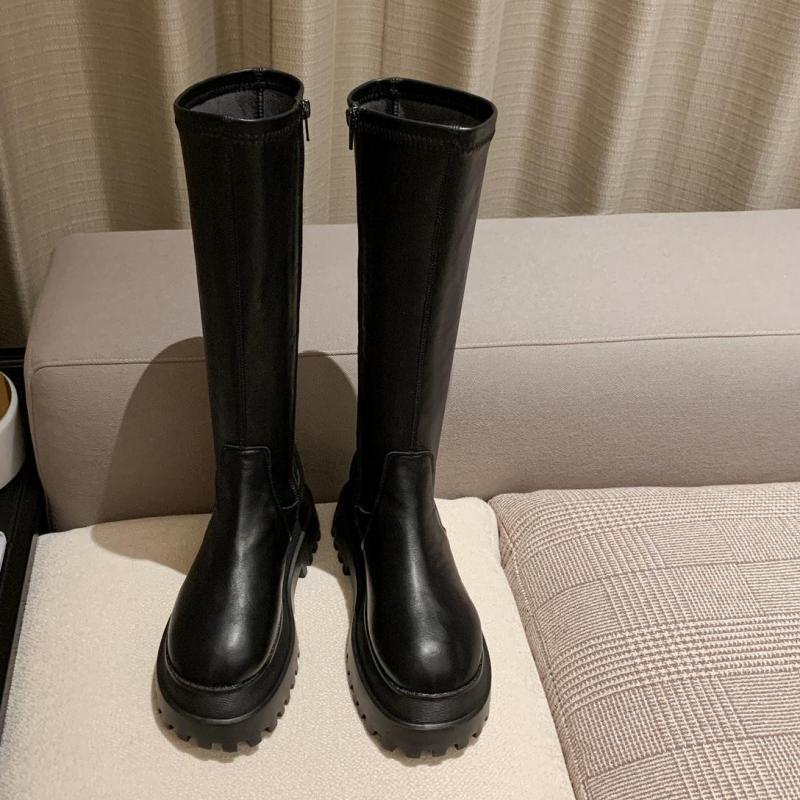 Vrouwen Laarzen Winter Hakken Lange Comfort Mujer Dij Hoge Laars Botas Mujer Rits Knie-Hoge